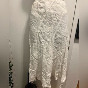 Twenty One white linen skirt